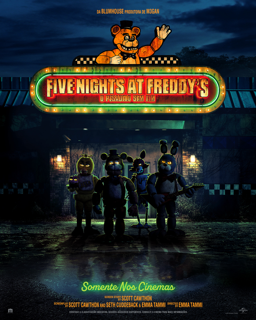 Jogo Americano Five Nights at Freddy's